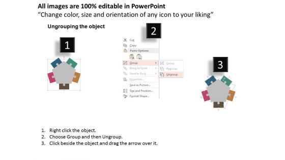 Pentagon Shape Infographic Diagram Powerpoint Template