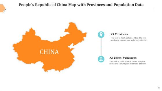 Peoples Republic Of China Map Provinces Population Ppt PowerPoint Presentation Complete Deck With Slides