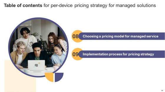 Per Device Pricing Strategy For Managed Solutions Ppt PowerPoint Presentation Complete Deck