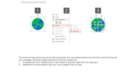 Percentage Chart For Good Marketing Strategy Powerpoint Slides