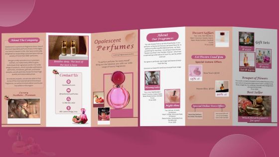 Perfume And Cologne Brochure Trifold