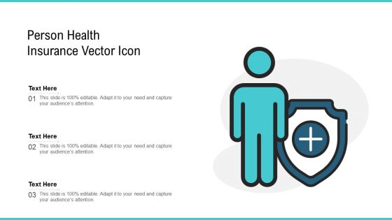Person Health Insurance Vector Icon Ppt PowerPoint Presentation Gallery Graphics Tutorials PDF