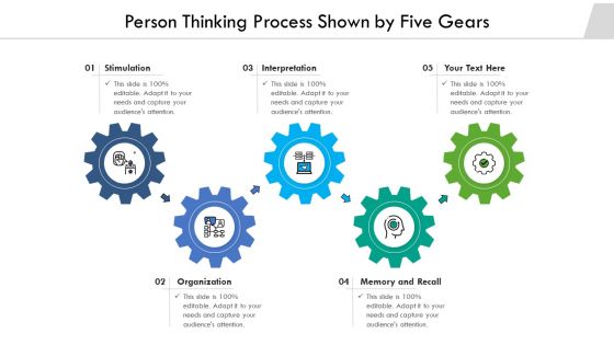 Person Thinking Process Shown By Five Gears Ppt PowerPoint Presentation Gallery Background PDF Person Thinking Process Shown By Five Gears Ppt PowerPoint Presentation Gallery Background PDF