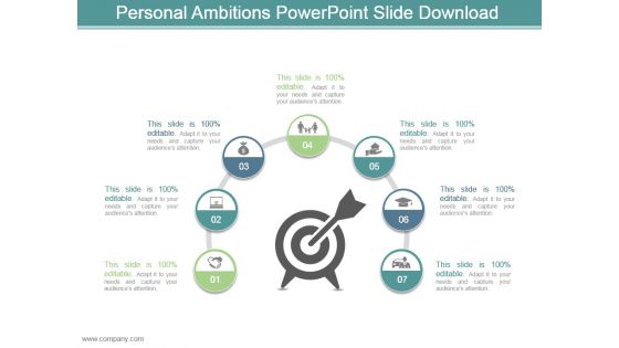 Personal Ambitions Powerpoint Slide Download