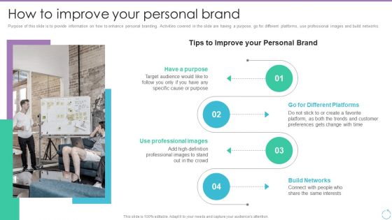 Personal Branding Plan For Executives How To Improve Your Personal Brand Demonstration PDF