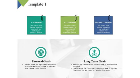Personal Goals Long Term Goals Ppt PowerPoint Presentation Slides Maker