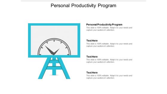 Personal Productivity Program Ppt Powerpoint Presentation Styles Tips Cpb