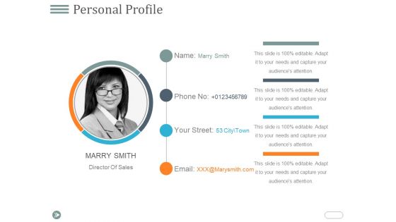 Personal Profile Ppt PowerPoint Presentation Professional Images