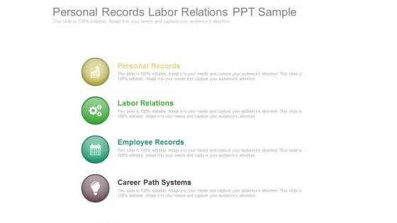 Personal Records Labor Relations Ppt Sample