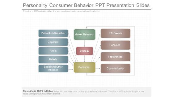 Personality Consumer Behavior Ppt Presentation Slides
