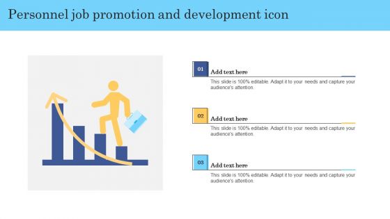 Personnel Job Promotion And Development Icon Clipart PDF