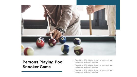 Persons Playing Pool Snooker Game Ppt PowerPoint Presentation Ideas Examples Cpb