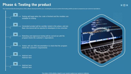 Phase 4 Testing The Product Software Development Life Cycle Phases Diagrams PDF Phase 4 Testing The Product Software Development Life Cycle Phases Diagrams PDF