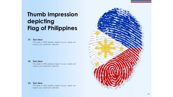 Philippines National Flag Hand Painted Hexagonal Representation Ppt PowerPoint Presentation Complete Deck