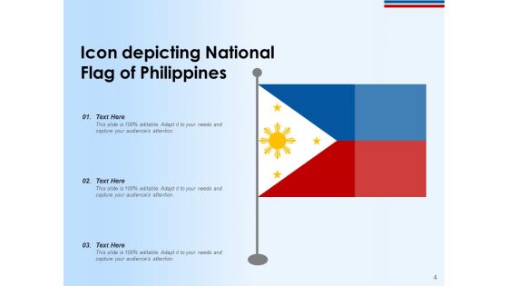Philippines National Flag Hand Painted Hexagonal Representation Ppt PowerPoint Presentation Complete Deck