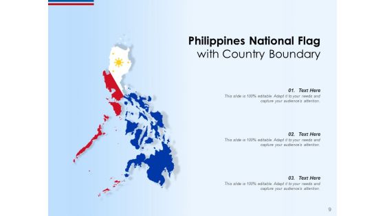 Philippines National Flag Hand Painted Hexagonal Representation Ppt PowerPoint Presentation Complete Deck