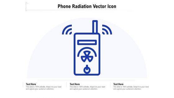Phone Radiation Vector Icon Ppt PowerPoint Presentation Slides Information PDF