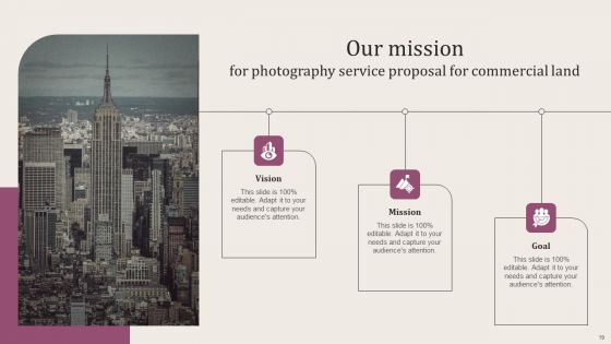 Photography Service Proposal For Commercial Land Ppt PowerPoint Presentation Complete Deck With Slides