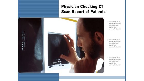 Physician Checking CT Scan Report Of Patients Ppt PowerPoint Presentation Styles Files PDF