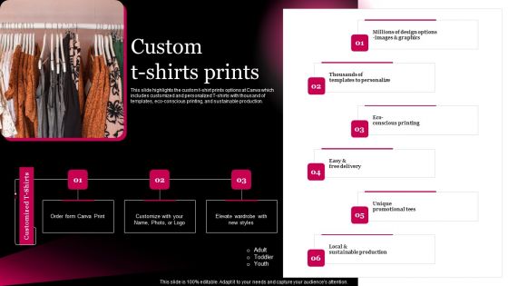 Picture Editing Company Outline Custom T Shirts Prints Sample PDF