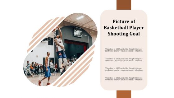 Picture Of Basketball Player Shooting Goal Ppt PowerPoint Presentation Visual Aids Show PDF