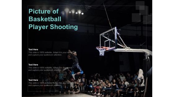 Picture Of Basketball Player Shooting Ppt PowerPoint Presentation Portfolio Shapes
