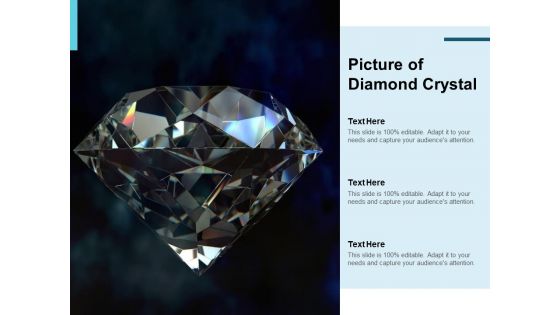 Picture Of Diamond Crystal Ppt PowerPoint Presentation Summary Backgrounds