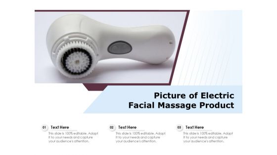 Picture Of Electric Facial Massage Product Ppt PowerPoint Presentation Gallery Mockup PDF