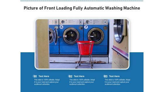 Picture Of Front Loading Fully Automatic Washing Machine Ppt PowerPoint Presentation File Slides PDF