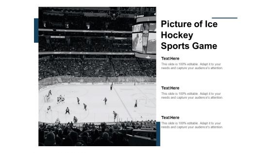 Picture Of Ice Hockey Sports Game Ppt PowerPoint Presentation Show Pictures