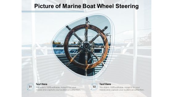 Picture Of Marine Boat Wheel Steering Ppt PowerPoint Presentation Professional Picture PDF