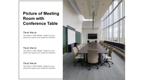 Picture Of Meeting Room With Conference Table Ppt PowerPoint Presentation Icon Themes