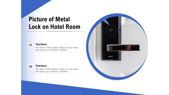 Picture Of Metal Lock On Hotel Room Ppt PowerPoint Presentation Gallery Show PDF