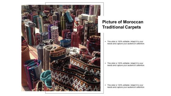 Picture Of Moroccan Traditional Carpets Ppt PowerPoint Presentation Infographics Deck