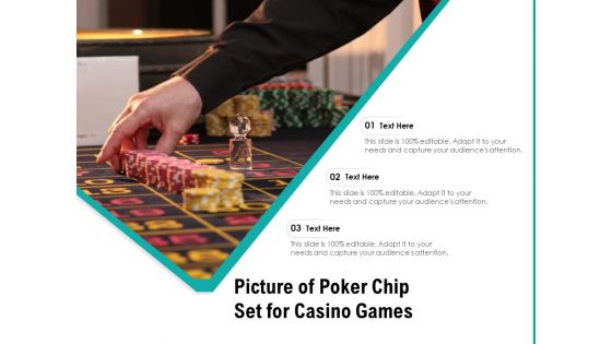 Picture Of Poker Chip Set For Casino Games Ppt Powerpoint Presentation Ideas Introduction Pdf