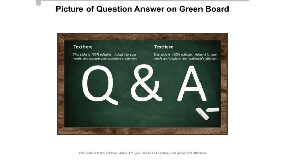 Picture Of Question Answer On Green Board Ppt PowerPoint Presentation Pictures Good