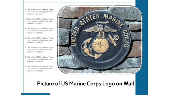 Picture Of US Marine Corps Logo On Wall Ppt PowerPoint Presentation Summary Outfit PDF