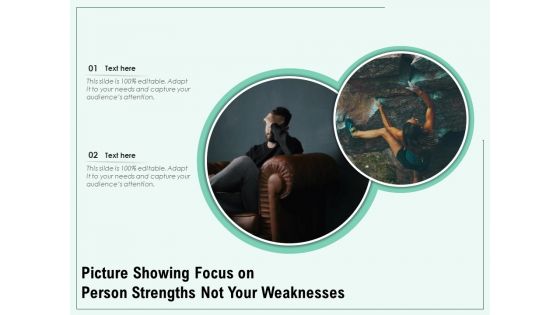 Picture Showing Focus On Person Strength Not Your Weaknesses Ppt PowerPoint Presentation Ideas Backgrounds PDF