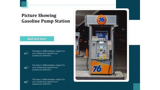 Picture Showing Gasoline Pump Station Ppt PowerPoint Presentation Styles Images PDF