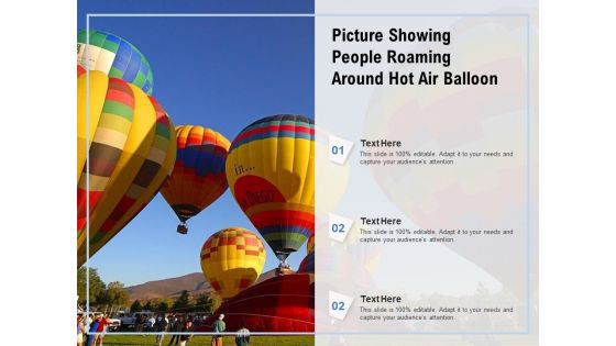 Picture Showing People Roaming Around Hot Air Balloon Ppt PowerPoint Presentation Gallery Designs PDF