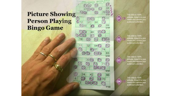 Picture Showing Person Playing Bingo Game Ppt PowerPoint Presentation Gallery Sample PDF