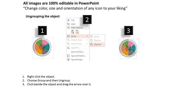 Pie Chart For Market Share Information Powerpoint Template