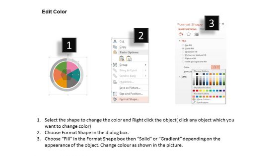 Pie Chart For Market Share Information Powerpoint Template