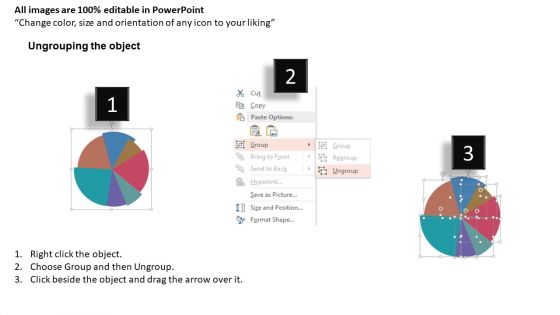 Pie Chart Infographic For Financial Analysis Powerpoint Template