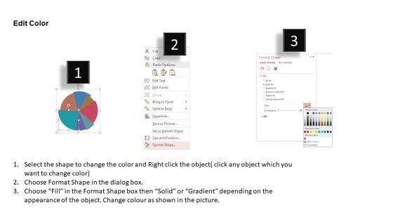 Pie Chart Infographic For Financial Analysis Powerpoint Template