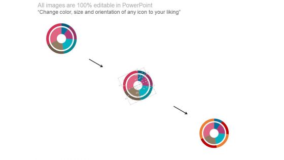 Pie Chart With Financial Data Comparison Powerpoint Slides