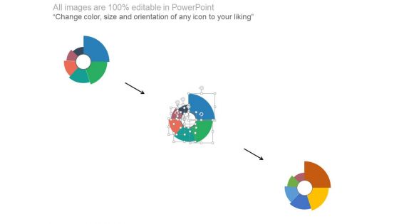 Pie Chart With Increasing Percentage Values Powerpoint Slides