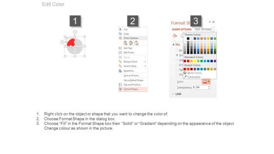 Pie Charts For Market Segmentation Powerpoint Slides