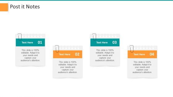 Pitch Deck For General Advisory Deal Post It Notes Structure PDF