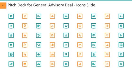 Pitch Deck For General Advisory Deal Ppt PowerPoint Presentation Complete Deck With Slides